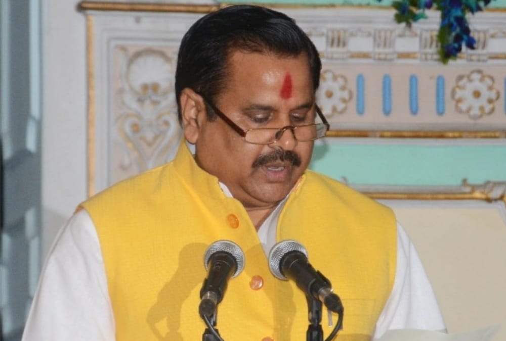 Jal Shakti Minister Mahendra Singh's Press Conference.