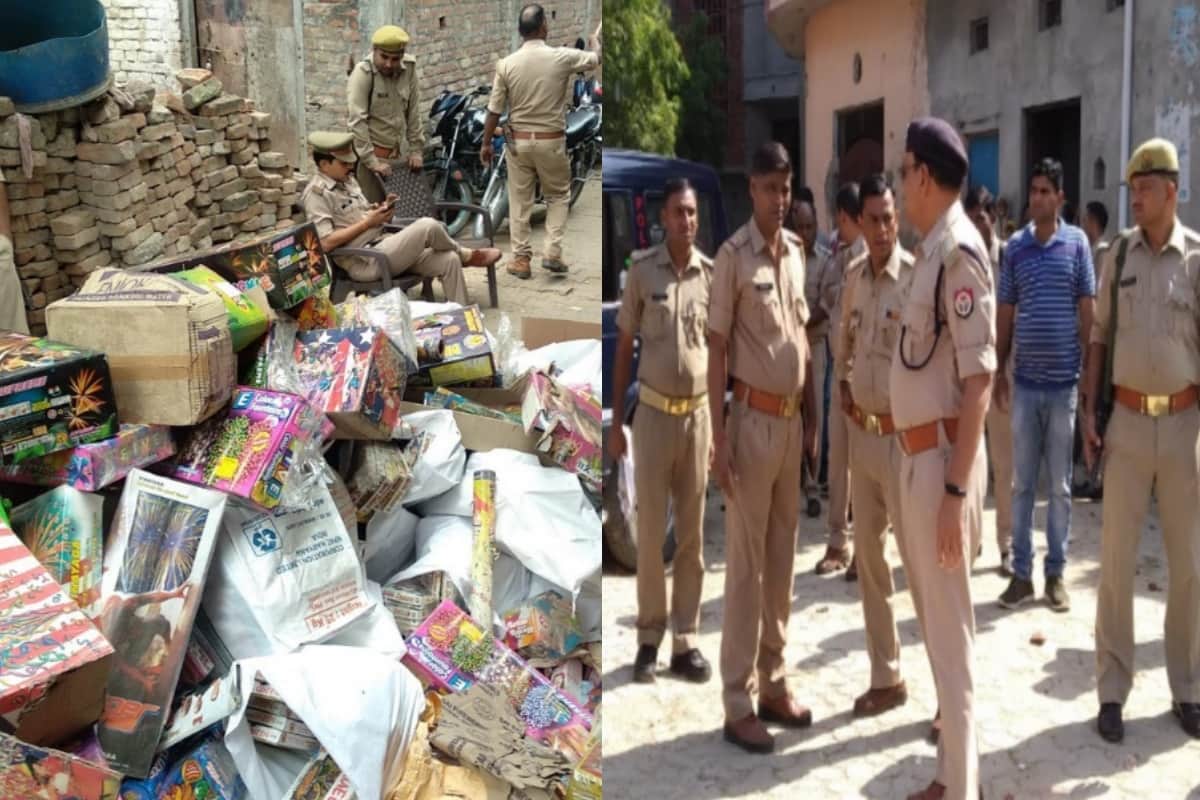 Crores of rupees Fireworks stored in Police stations in Meerut, challenge for Police