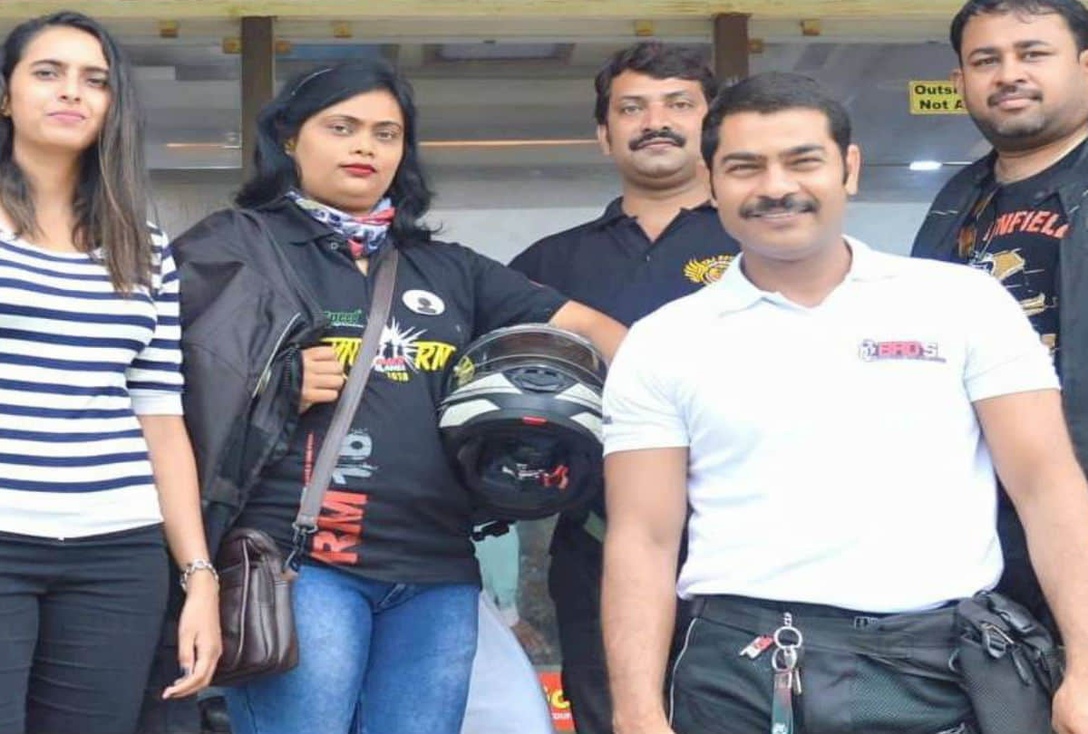 Mathura woman biker embarks on safety mission at Four States