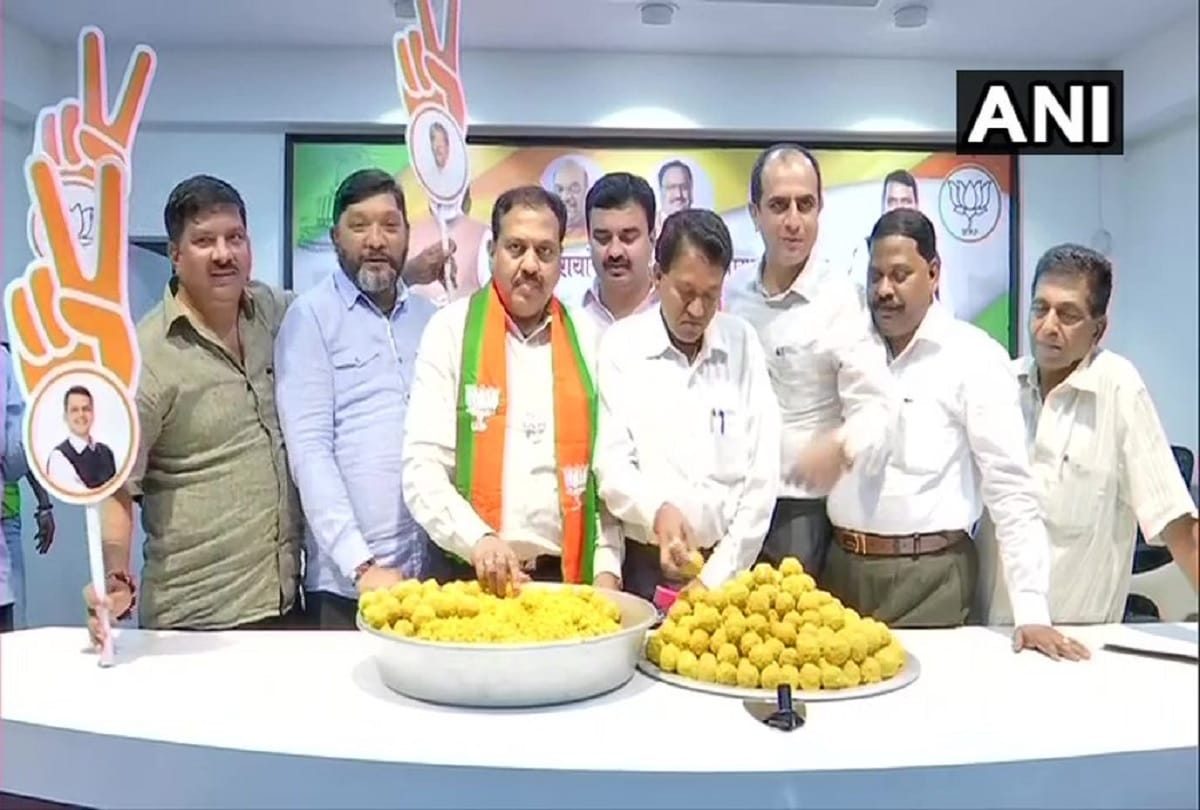 Sweets prepared at BJP office in Mumbai before counting of votes for Maharashtra Assembly elections