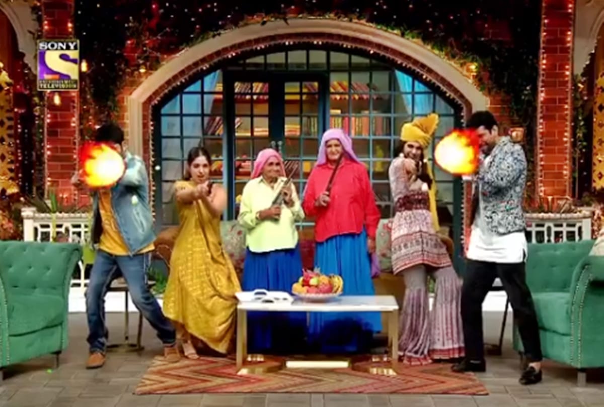 taapsee pannu bhumi Chandro Tomar Prakashi Tomar at The Kapil Sharma Show for saand ki aankh