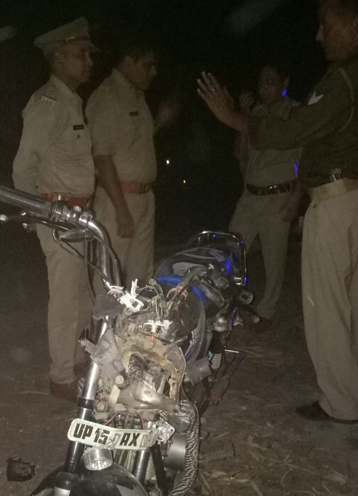 uncontrolled bike struck in the tree, one person died