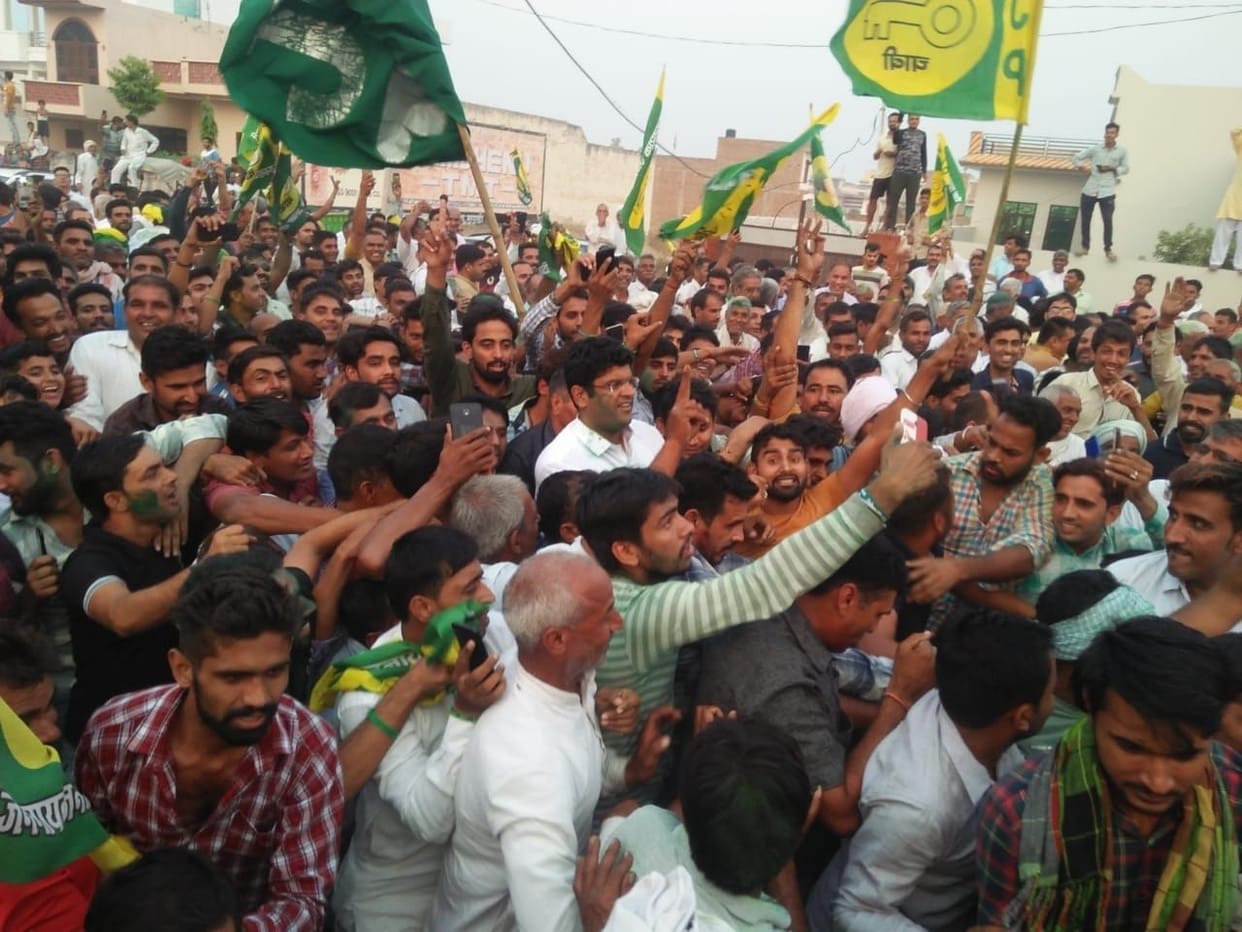 dushyant managed to break the political stronghold of birender singh by fighting like a warrior