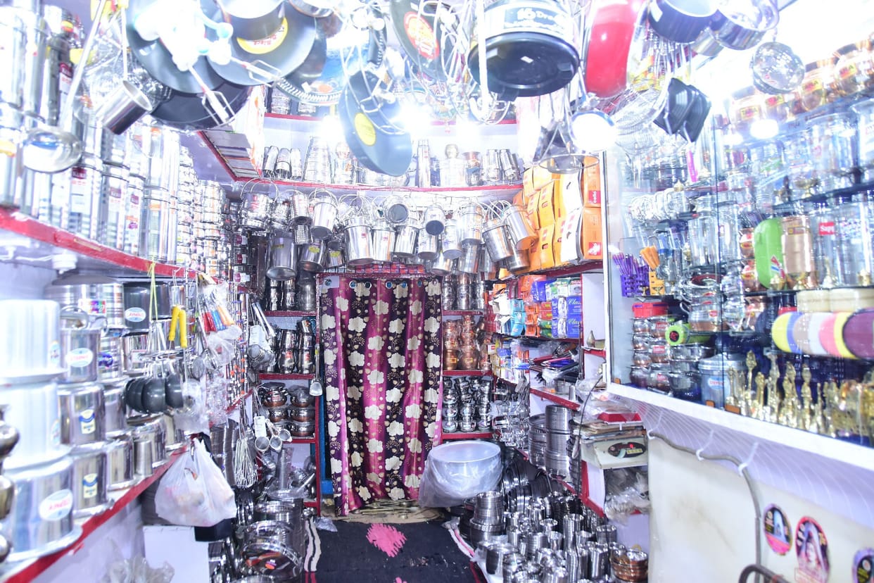 Markets decorated for Dhanteras