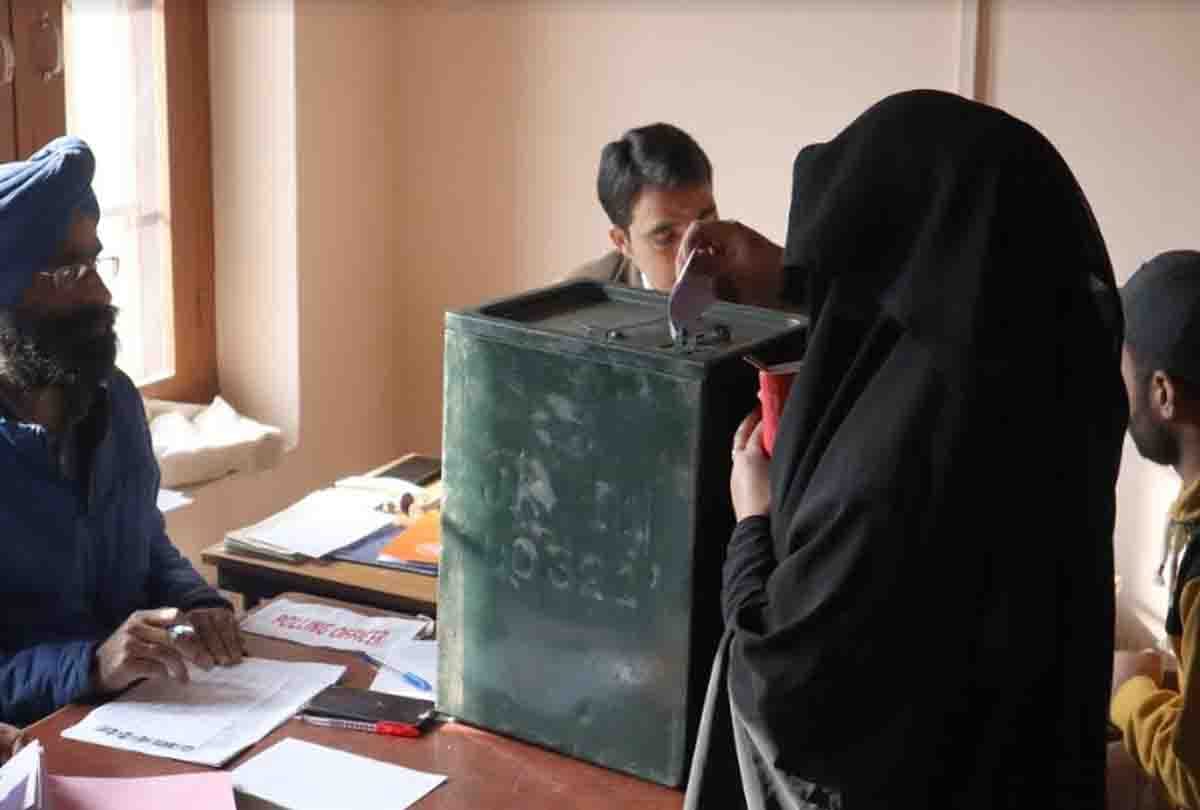 jammu kashmir bdc election news, latest photos jammu kashmir