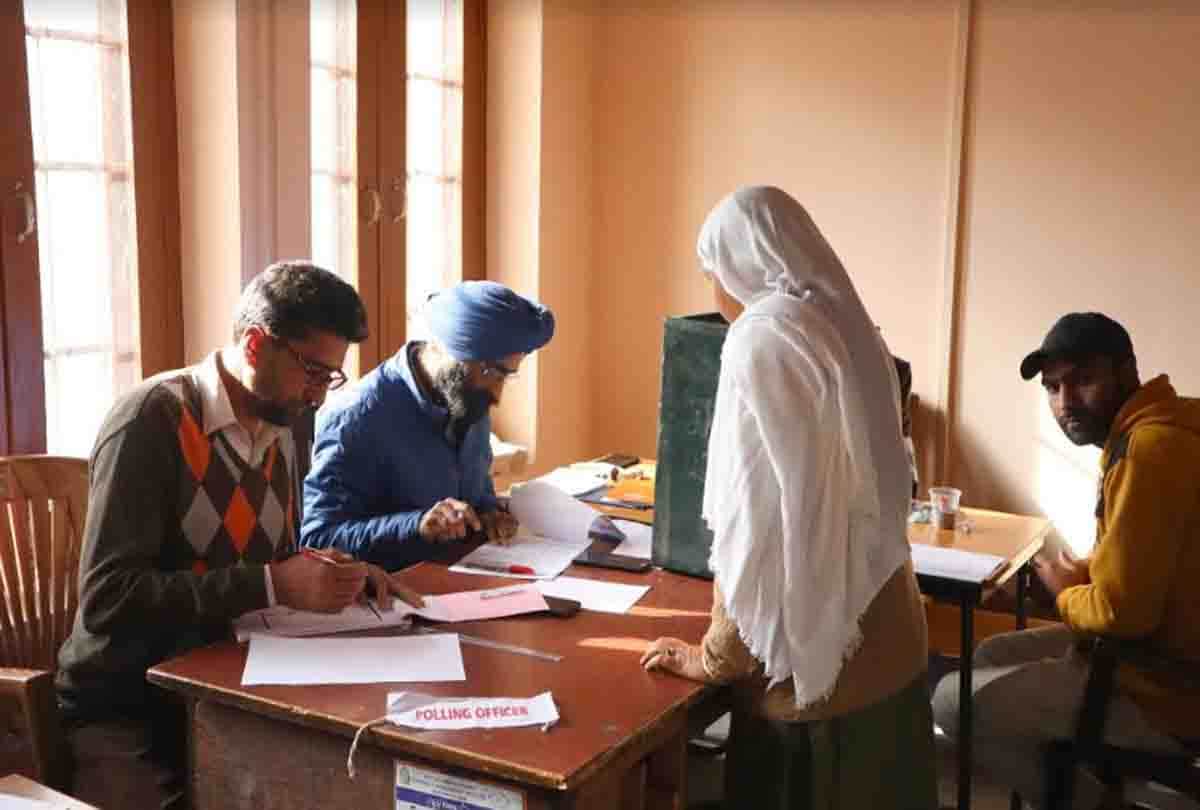 jammu kashmir bdc election news, latest photos jammu kashmir