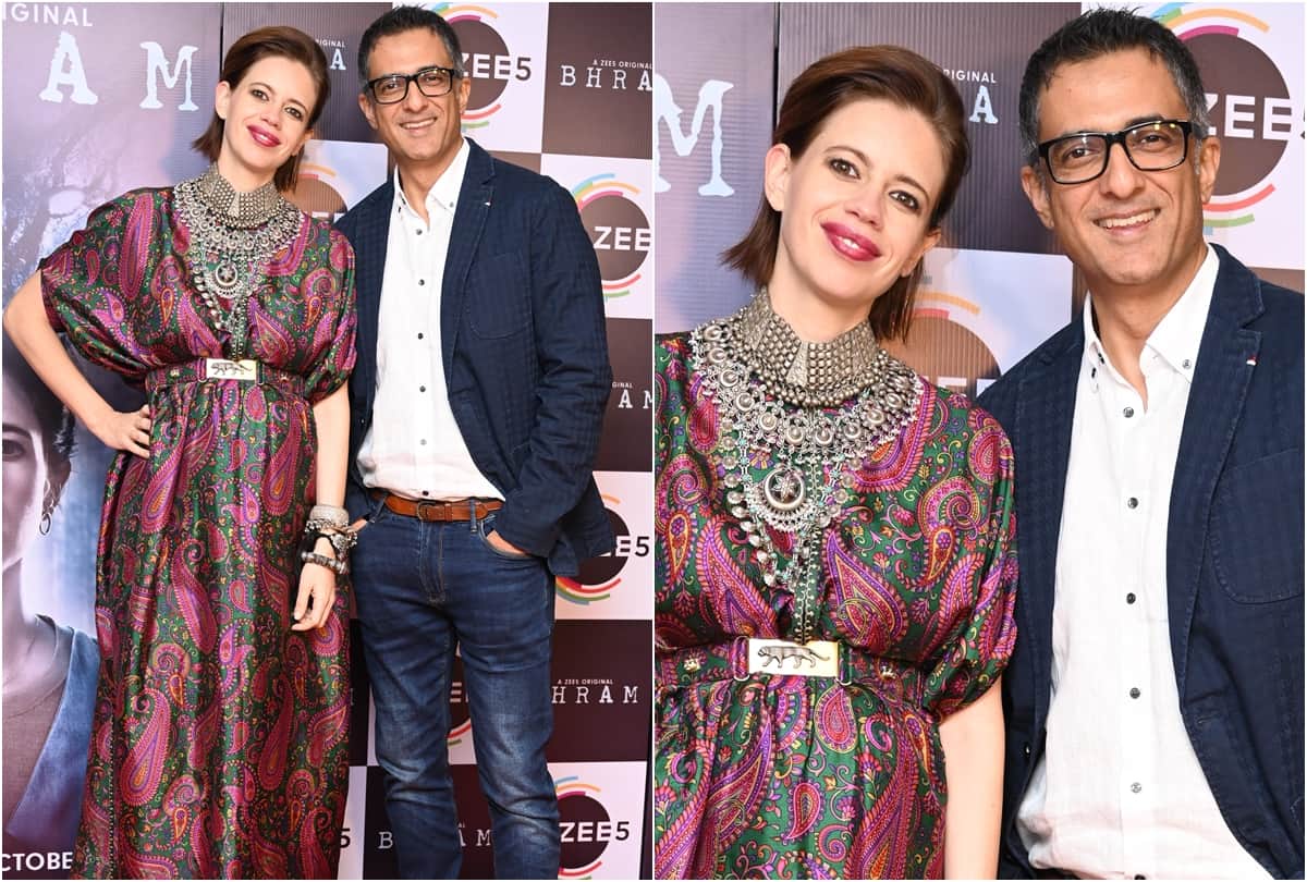 Kalki Koechlin Flaunts Her Baby Bump while Premier of Web Series Bhram