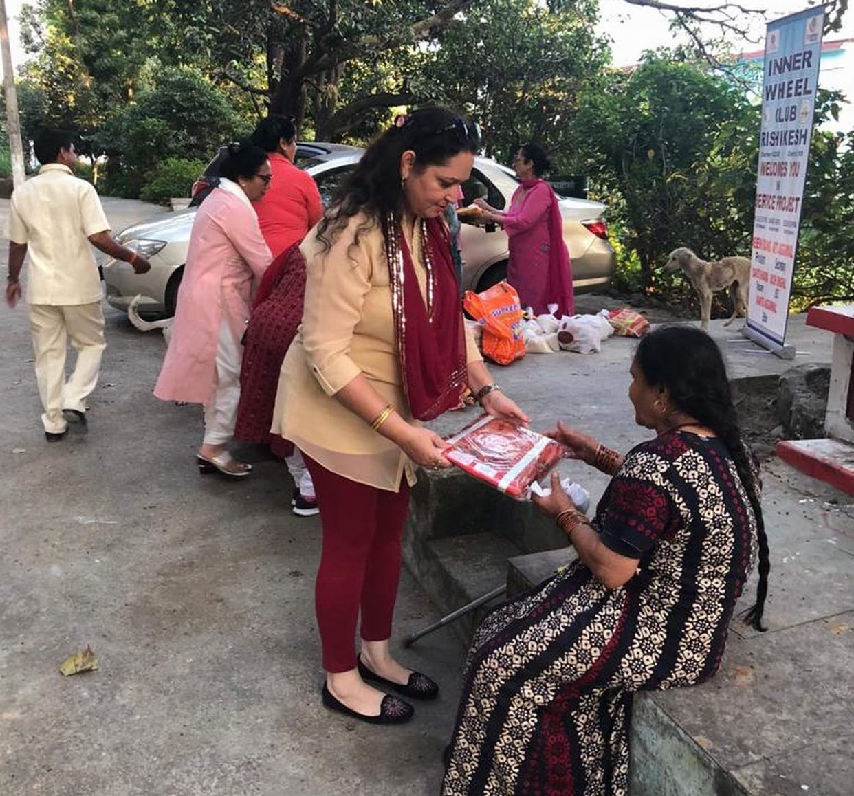 Club celebrated Diwali with leprosy patients