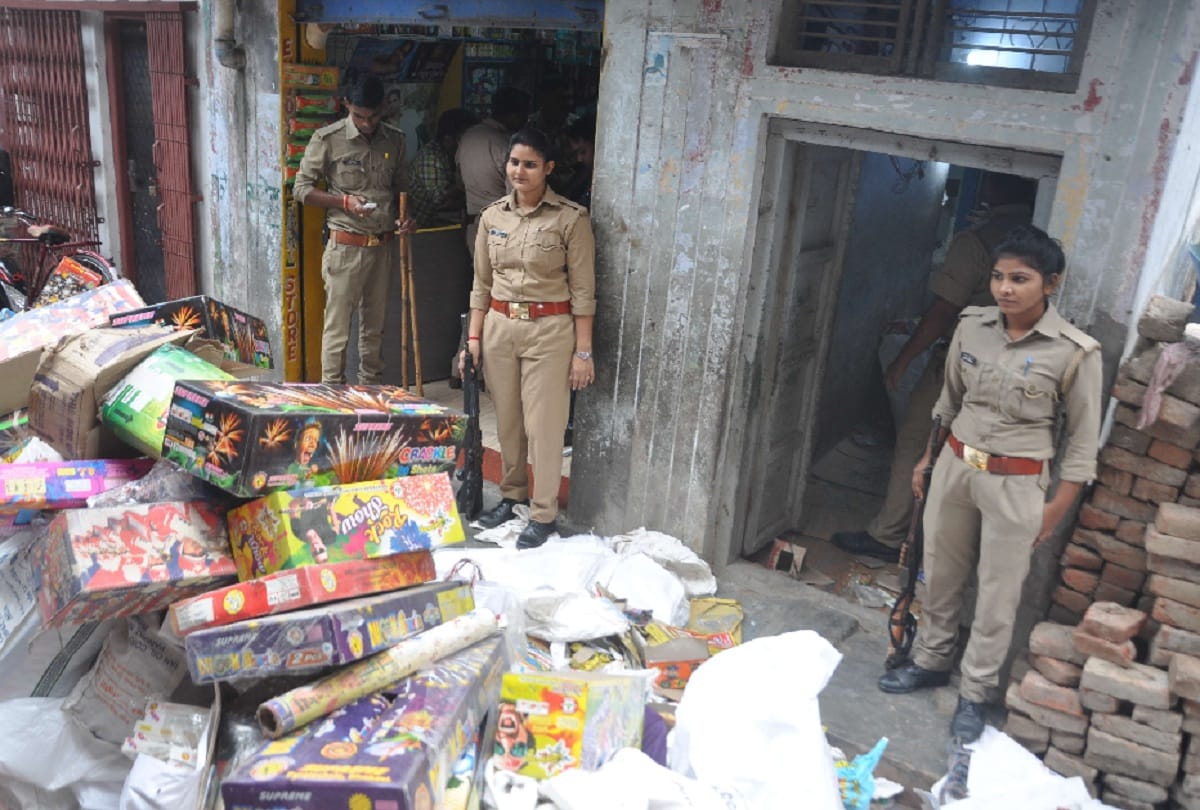 huge number firecrackers found in the house arrested 