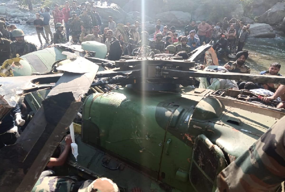 Army Advanced Light Helicopter makes an emergency landing in Poonch district Jammu and Kashmir