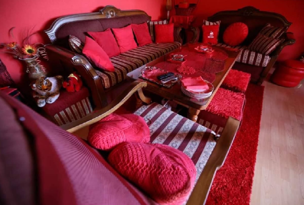 Red lady of Bosnia Zorica Rebernik loves red colour a lot