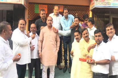 Election Result, Supporters celebrate after BJP candidate won in byelection at Saharanpur