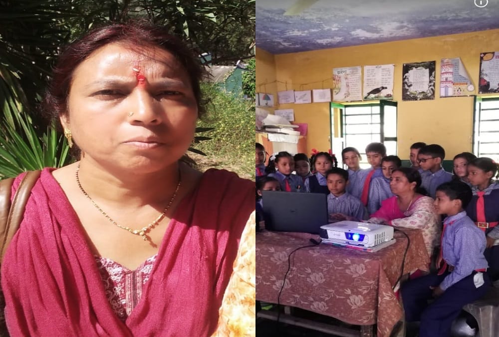 Uttarakhand Teacher start smart classes for students on her own Expenses
