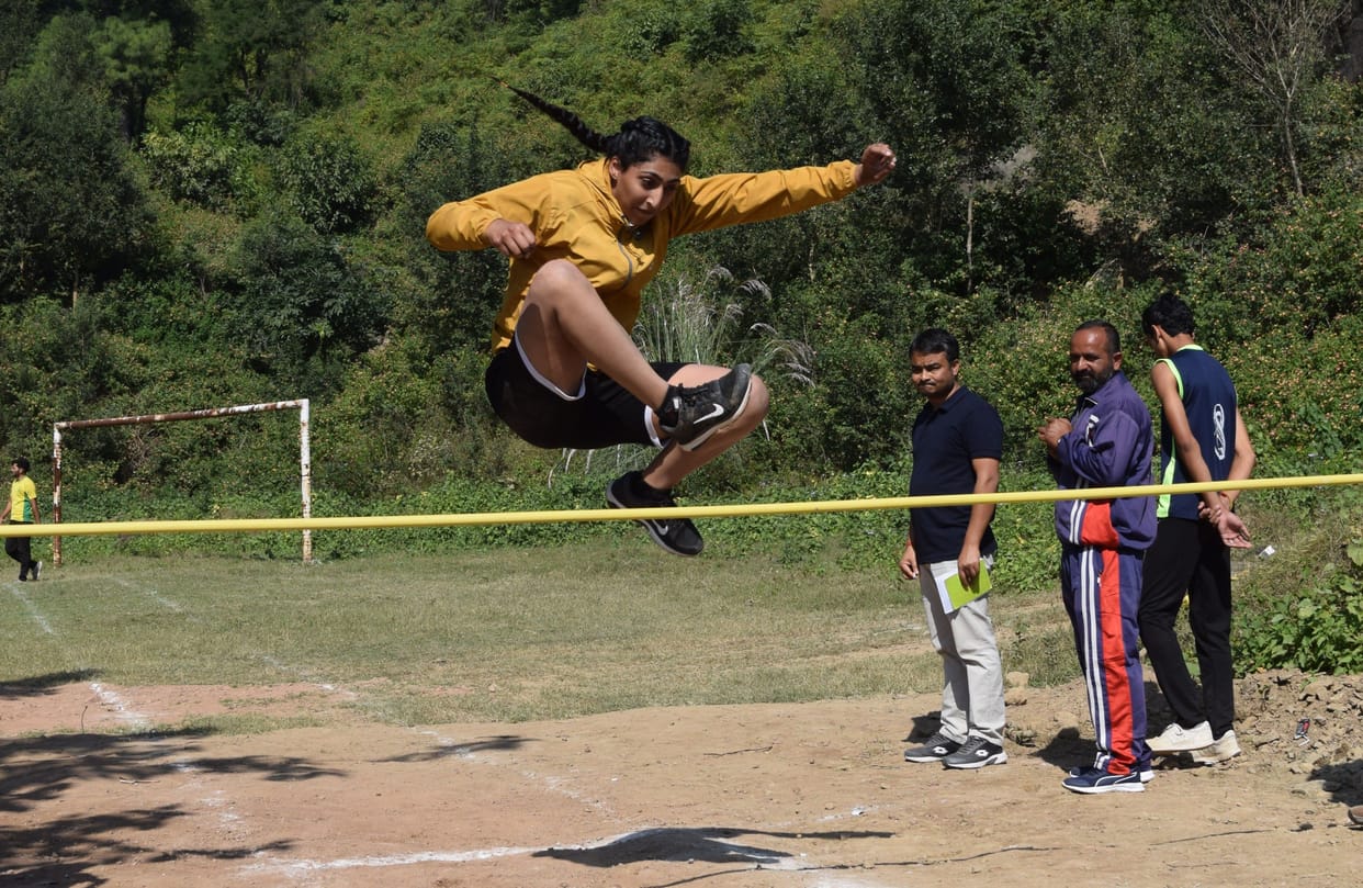 long jump compitition