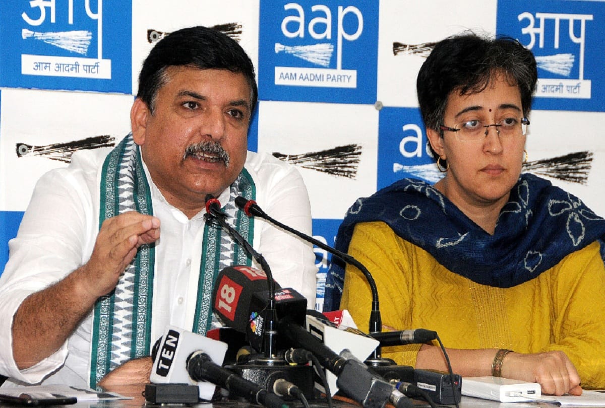 AAP leader Sanjay Singh attacked on BJP for taking support of gopal Kanda in haryana