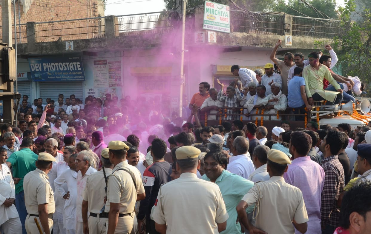 Sombeer left for Khatu Shyam, thanking the supporters for doing road shows
