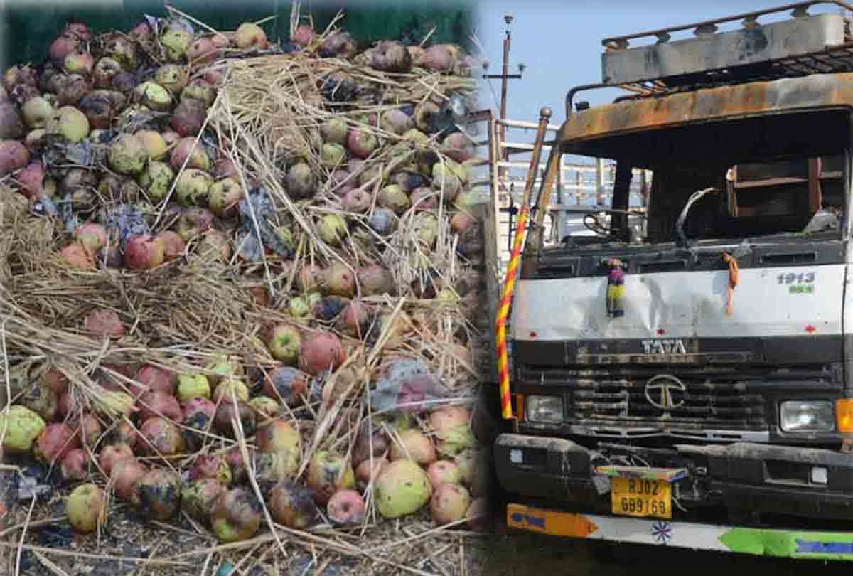 Truck full of apples in Kashmir has been standing for five days, people in fear terror attack