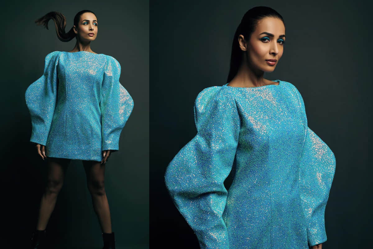 Malaika Arora Looks gorgeous in Black and Golden Outfit