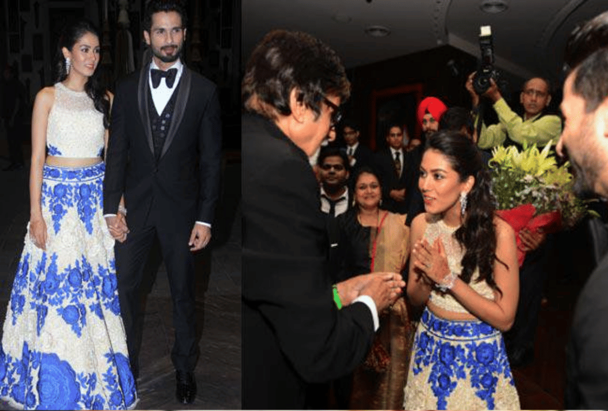 shahid kapoor and mira rajput wedding reception unseen photo viral
