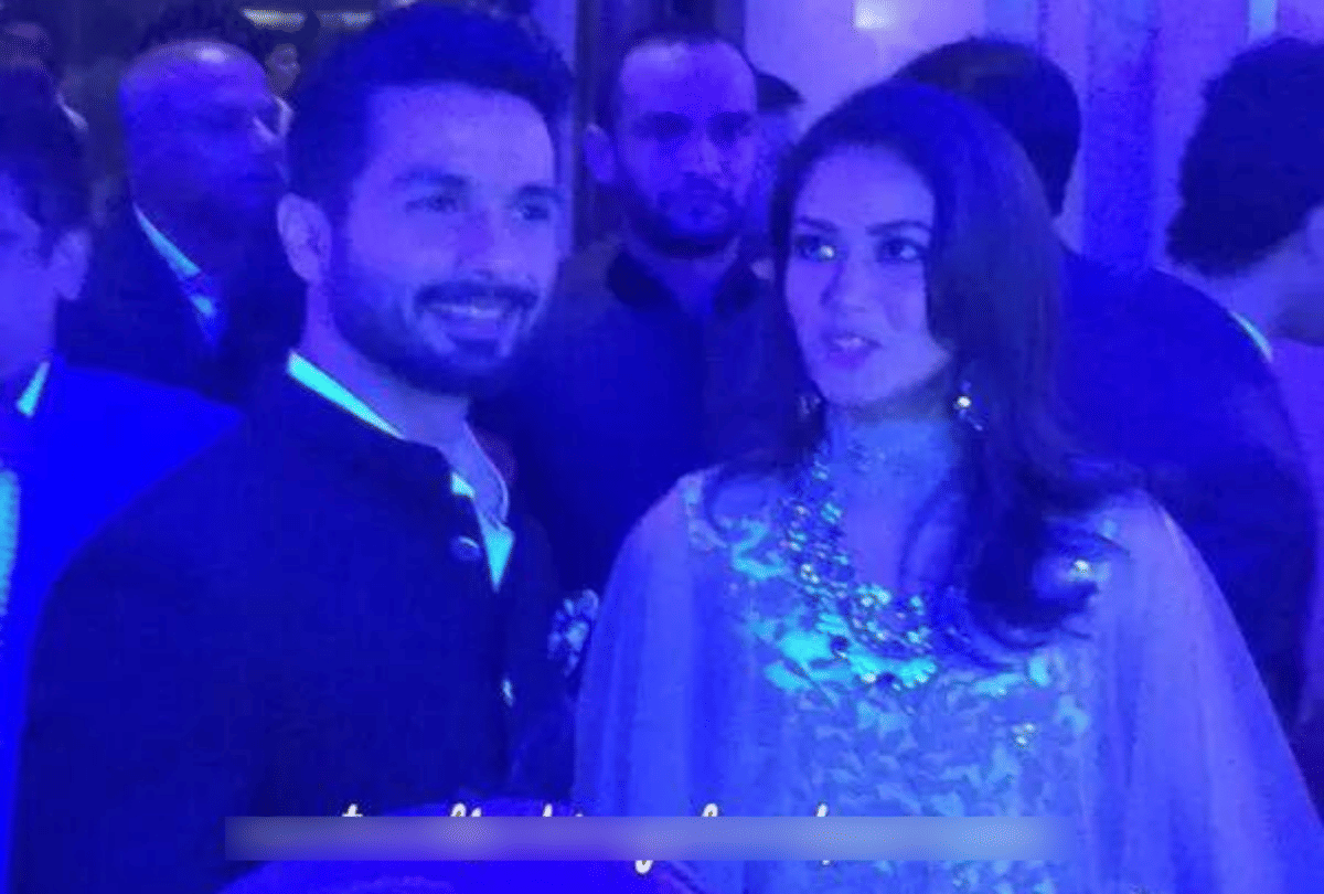 shahid kapoor and mira rajput wedding reception unseen photo viral