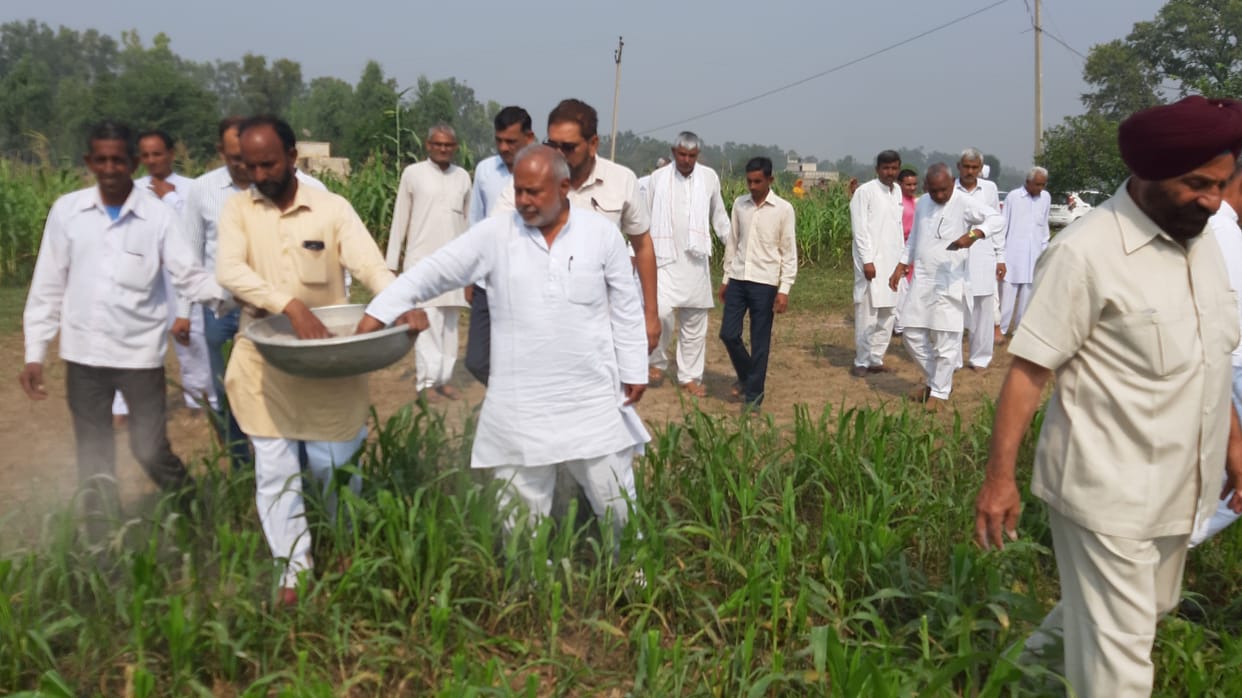 farmers leader, krishna swarup, bone immersion, fatehabad