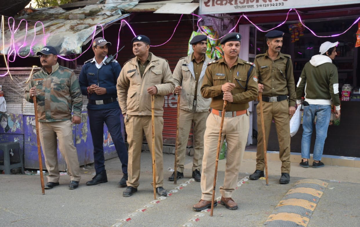 Police force deployed for security