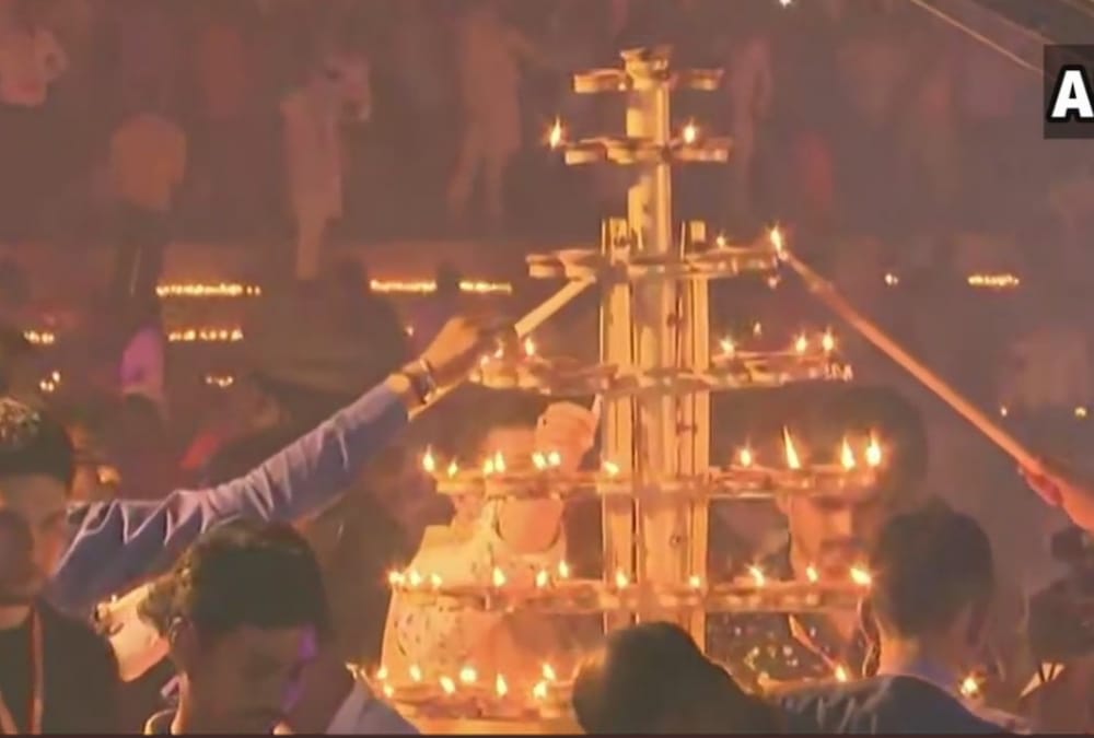 Ayodhya lit up ahead of the foundation stone laying ceremony of RamTemple tomorrow