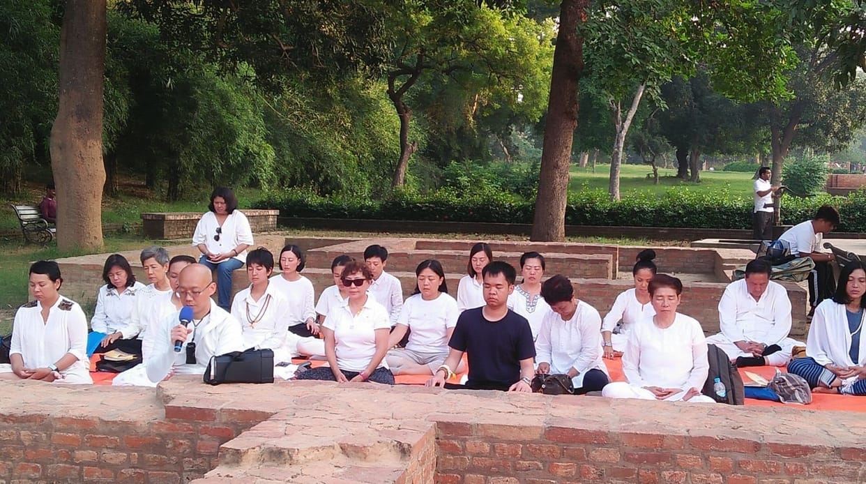 Worshipers from Thailand did special worship