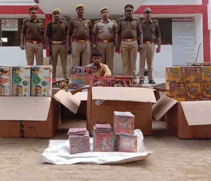 Police raid on firecracker shops