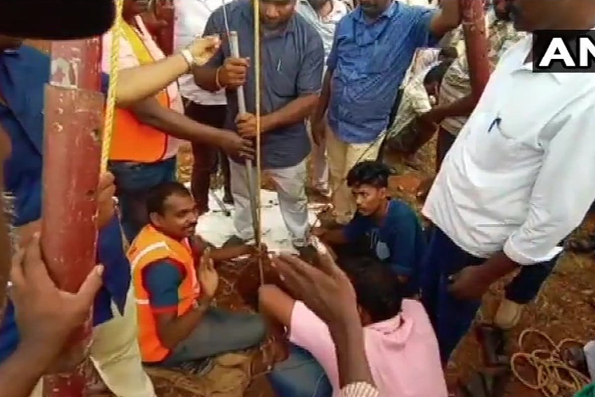 2 year old Sujith Wilson fell into 25-feet deep borewell, rescue operation are still underway