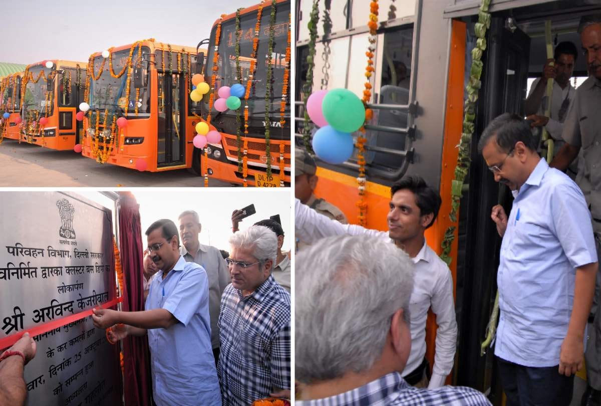 CM flag off 104 buses in delhi