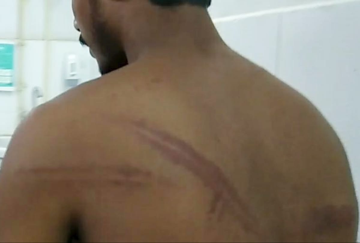 teachers beaten a student in GCRG college in lucknow