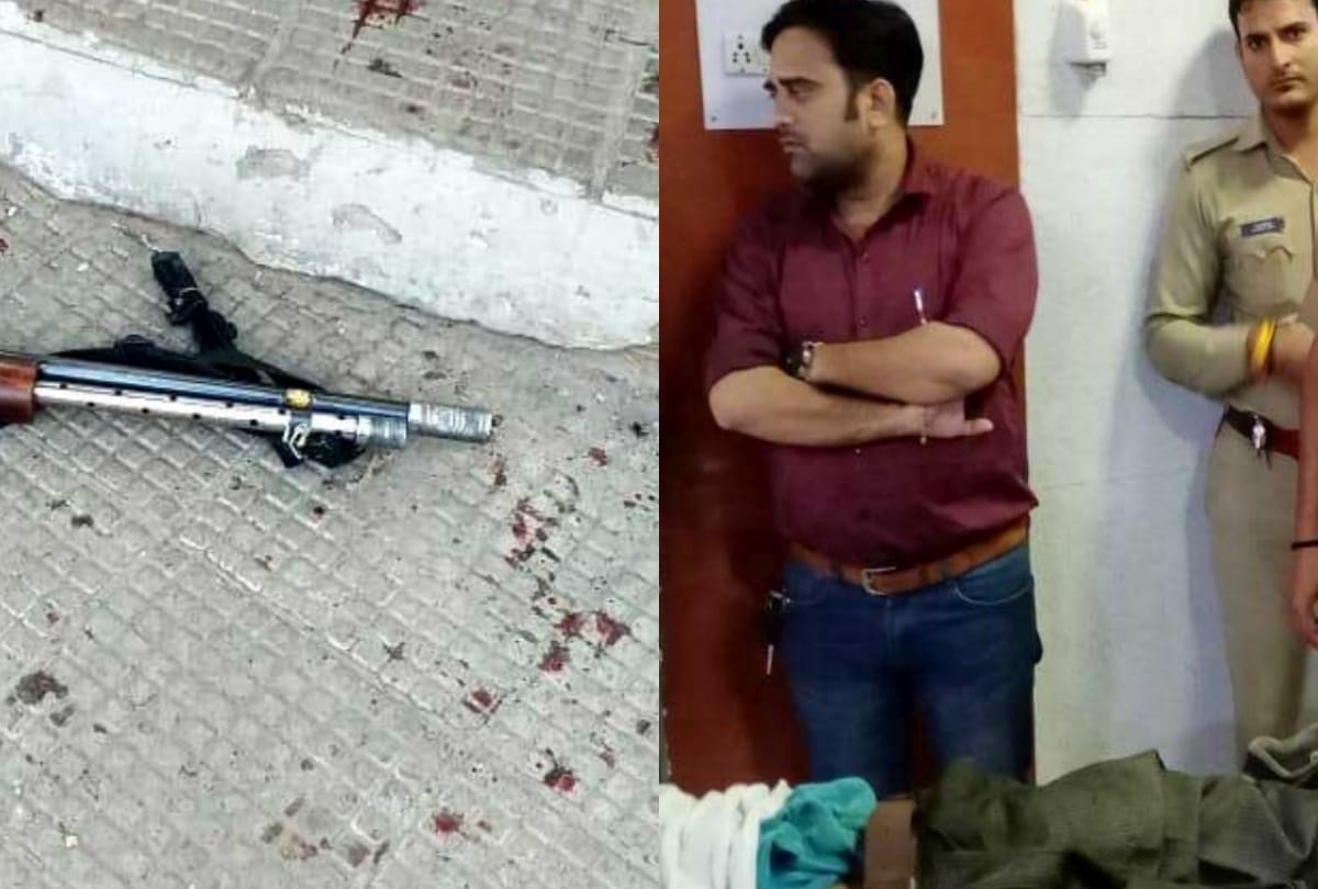 security guard of cash van died in lucknow