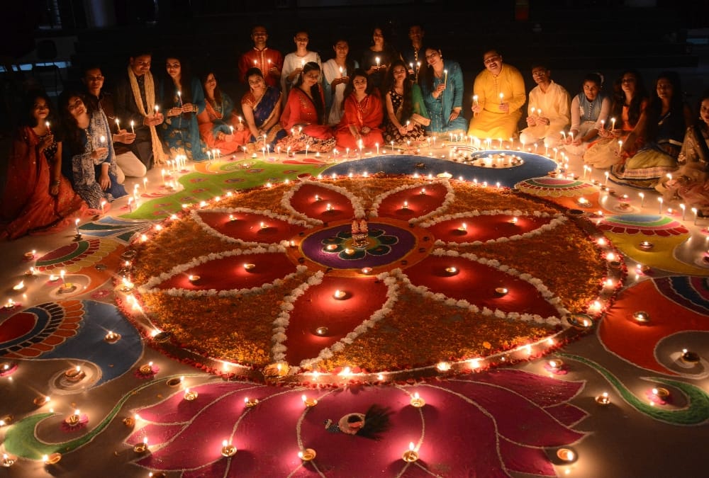 Time for prayer on Diwali.