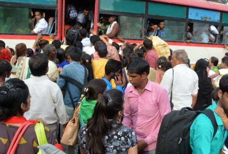 diwali bus train