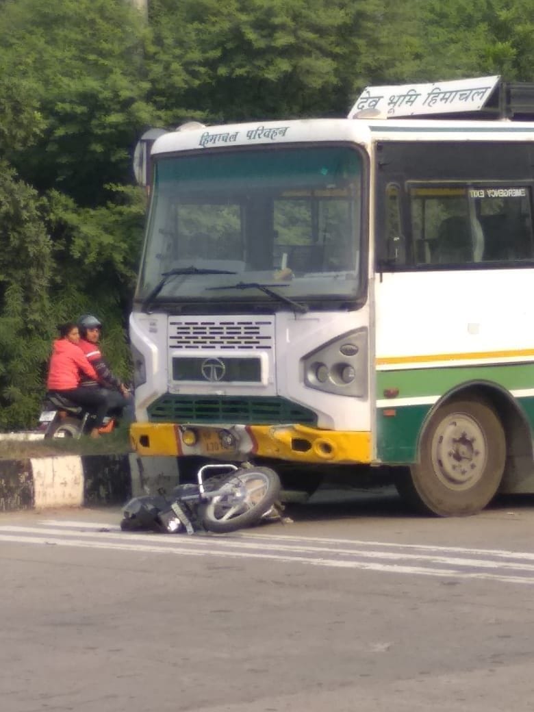 One youth riding a bike died in bus accident, another injured