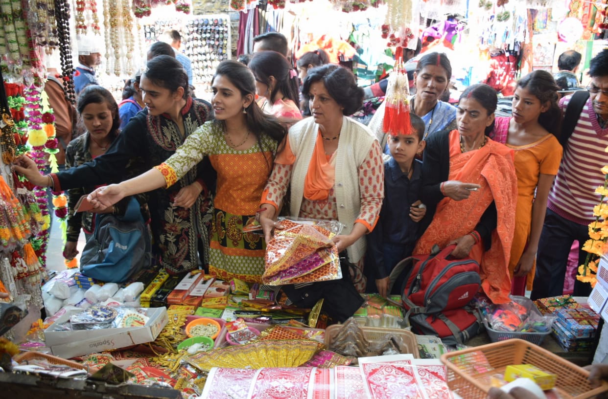 The market is buzzing with the purchase of Deepawali