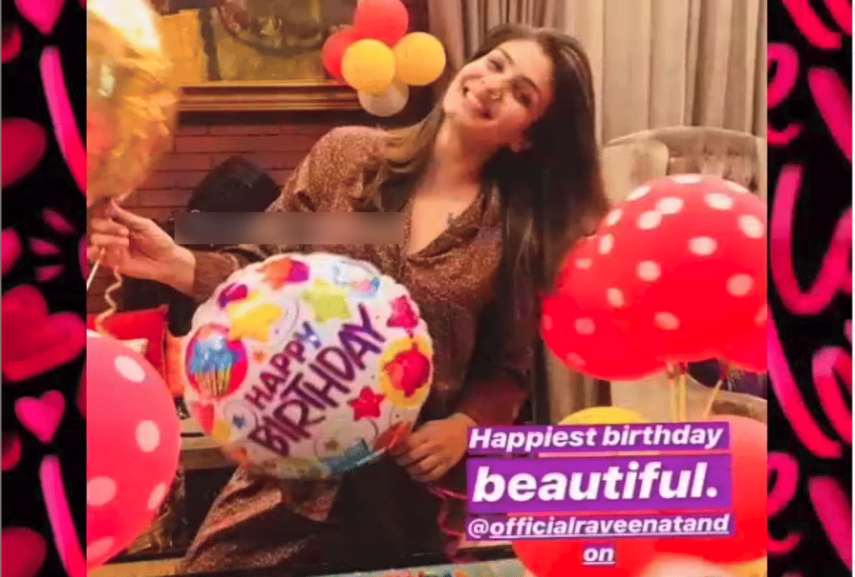 raveena tandon celebrate her birthday on nach baliye 9 set