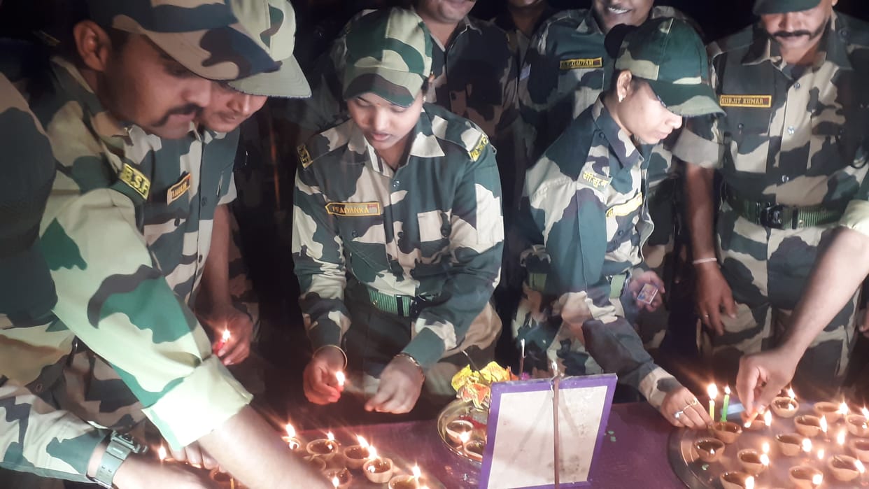 Diwali celibration on border by BSF