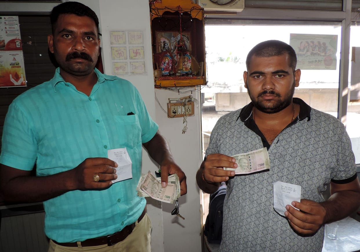 Fake notes from Bank of India's ATM