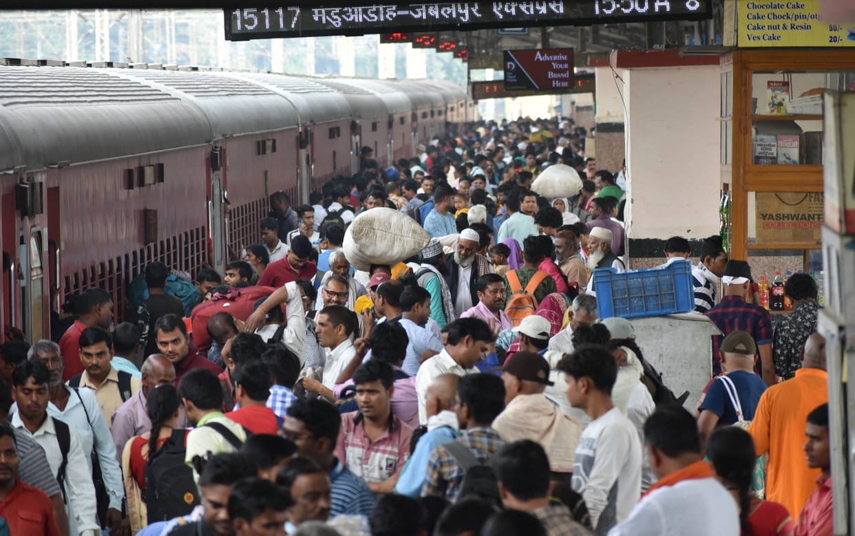 No place to sit in trains and stand in buses