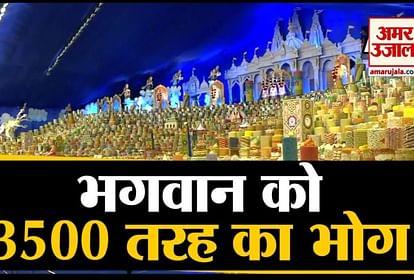 3500 different types of food items were offered to the deities at Swaminarayan temple in Vadodara