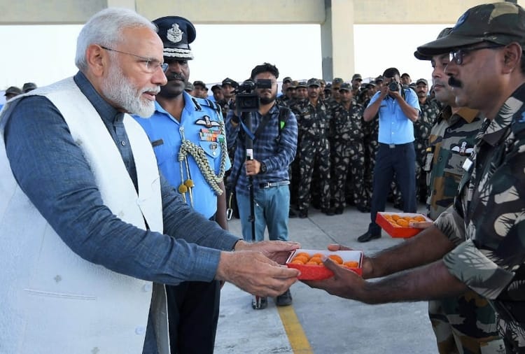 PM Modi reaches Pathankot air base