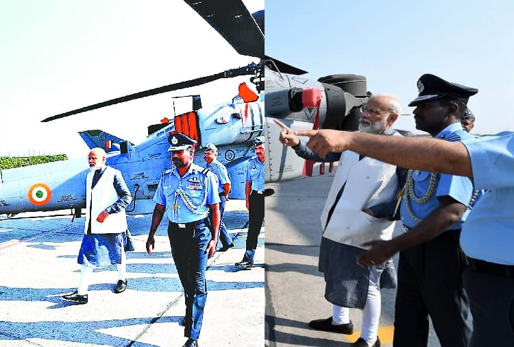 PM Modi reaches Pathankot air base