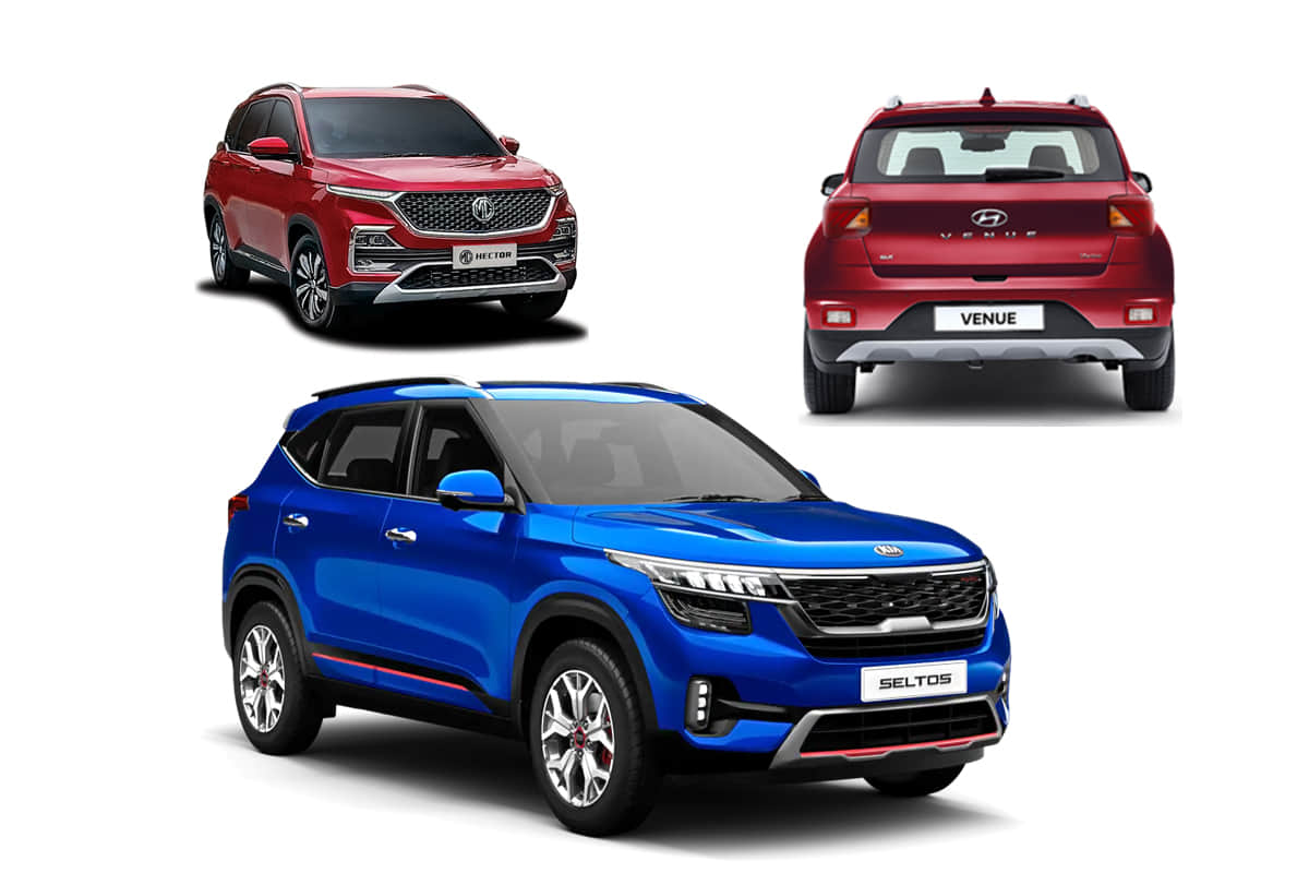 Kia Seltos, MG Hector, Hyundai Venue Receives 1.6 Lakh Bookings  Defy Slowdown