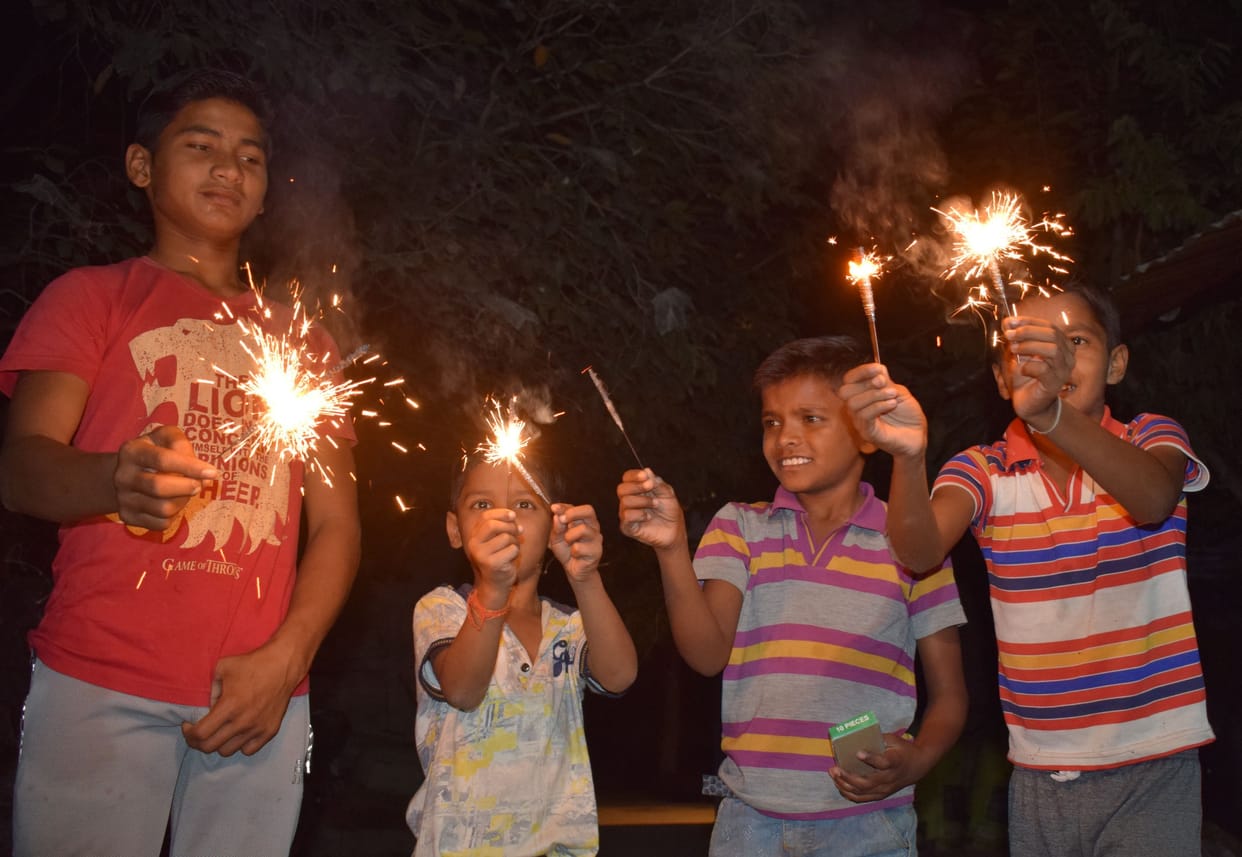 deepawali, celebration in mainpuri