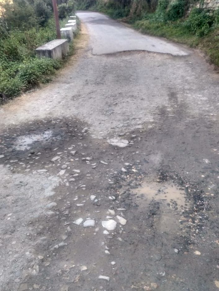 please improve the condition of the road