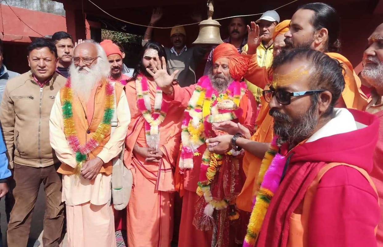 The stick journey of Panch Dasnama Juna Arena reached Lohaghat