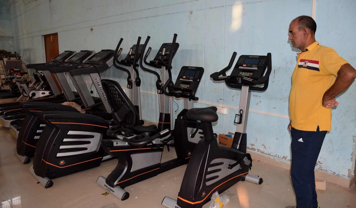 Now players will be able to exercise on modern machines in the stadium