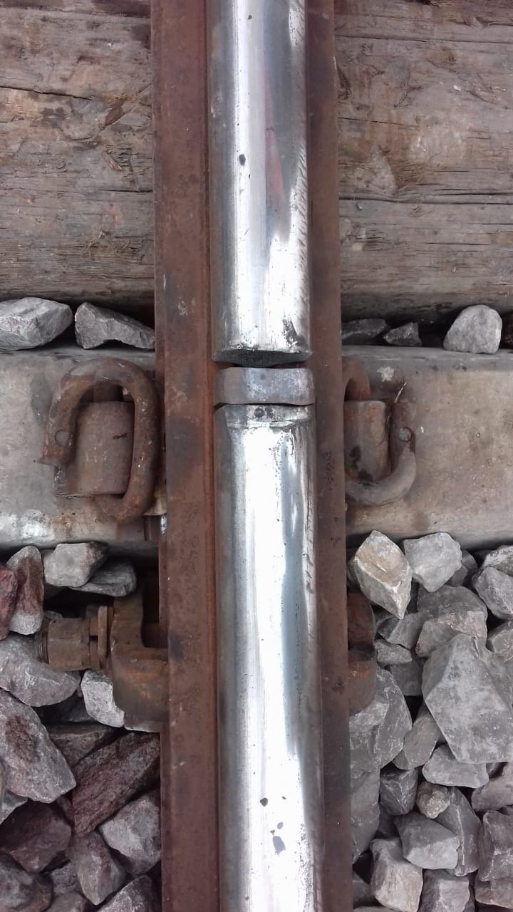 The track was broken, trains kept running
